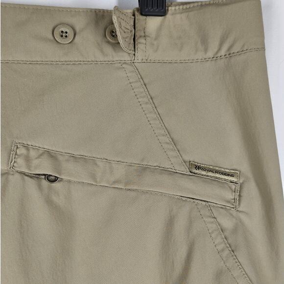 ROYAL ROBBINS WOMEN'S TAN WALKING/HIKING LIGHTWEIGHT STRETCH ROLL UP PANT SIZE 6 - Picture 5 of 14